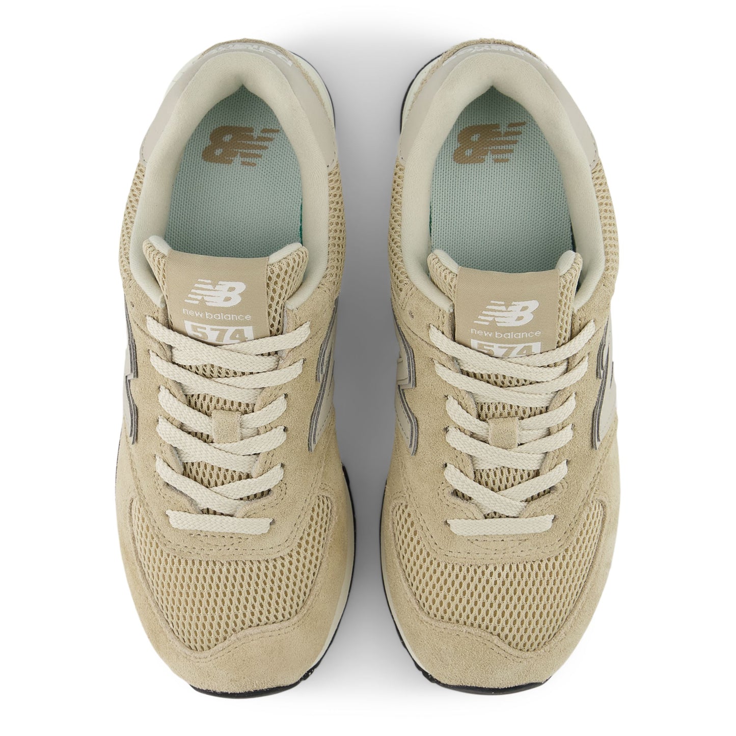 New Balance 574 Beige/NB White - vista posteriore